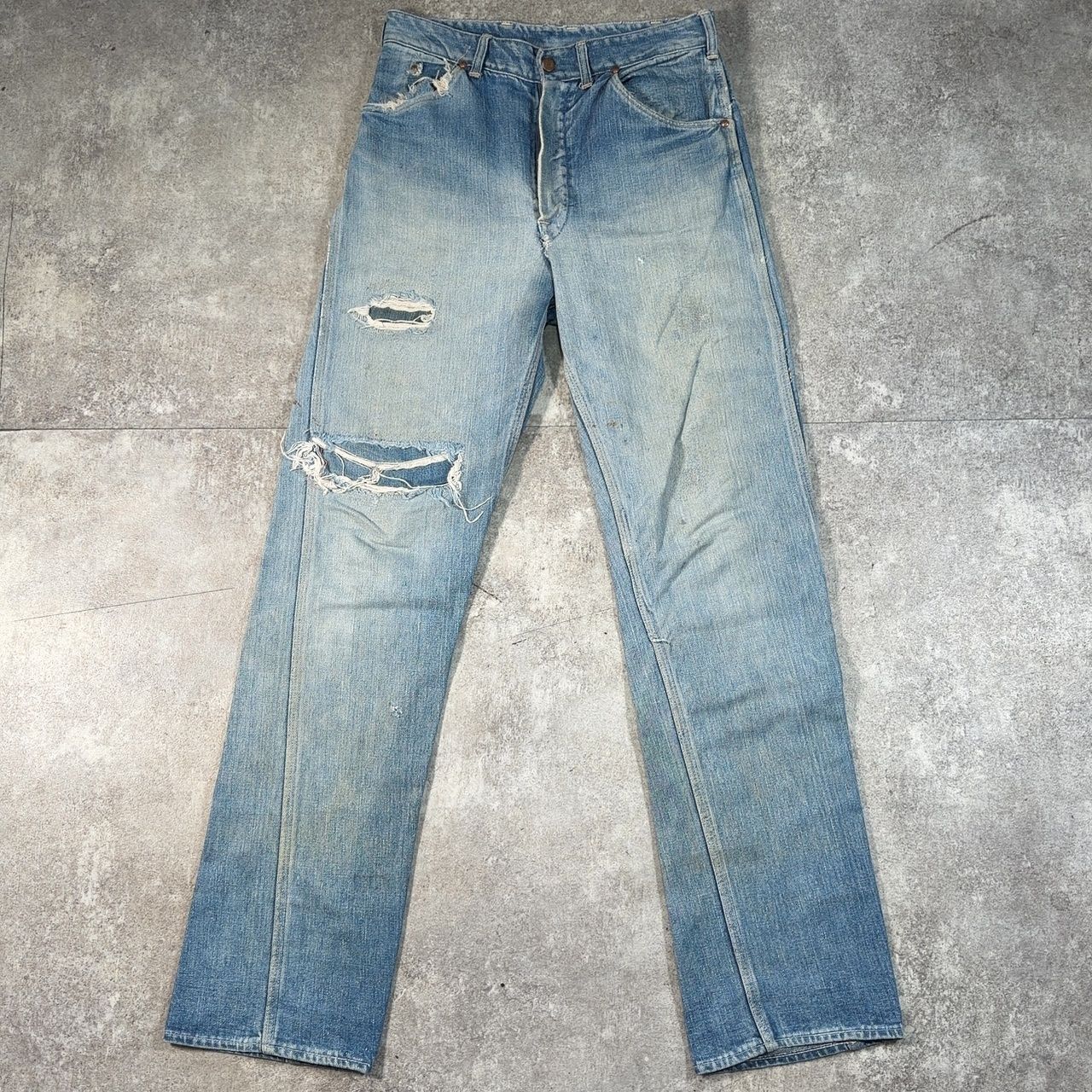 STONE WALL 50's～ STONE WALL デニムパンツ GENERAL片爪 ワークパンツ ジーパン ヴィンテージ vintage ブルー コットン