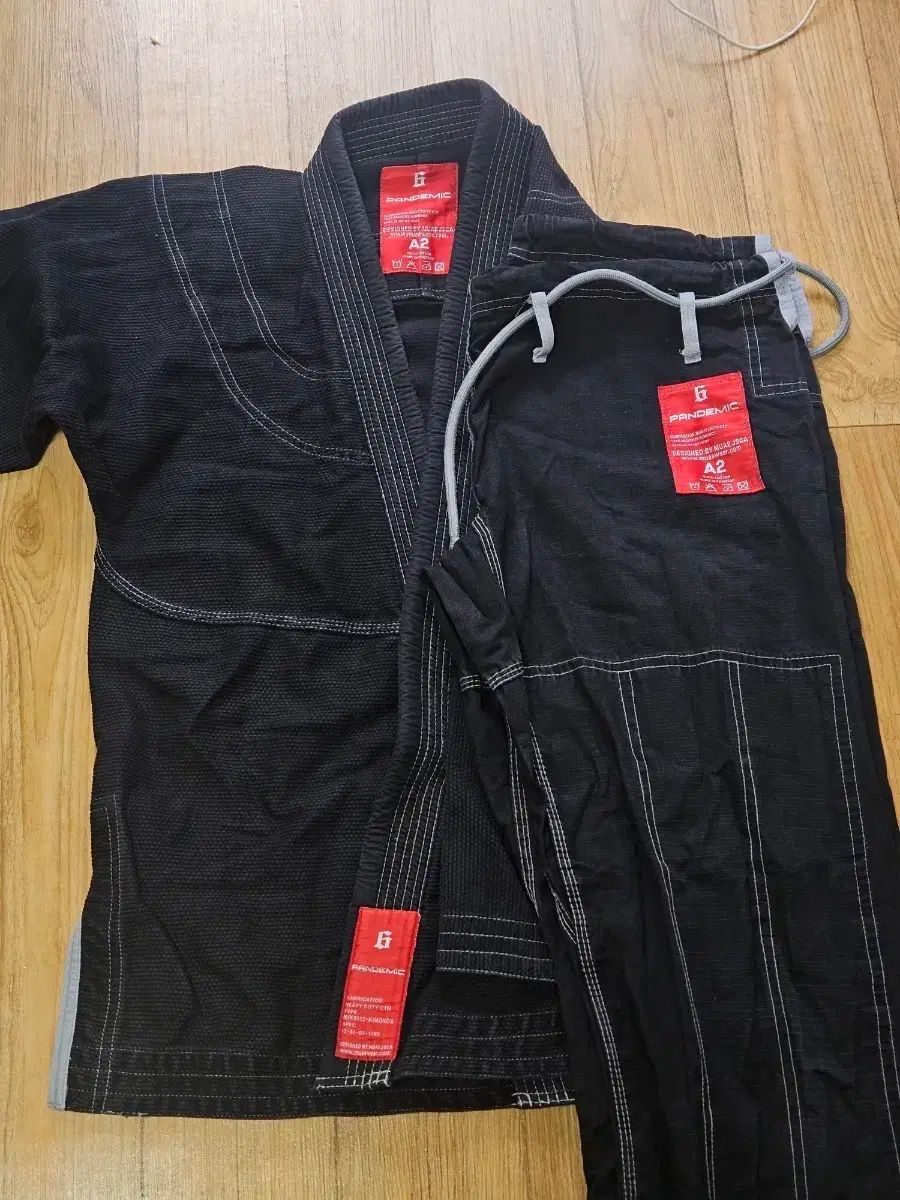 パンデミック 柔術 Jiu-Jitsu 柔道着 ブラック A2