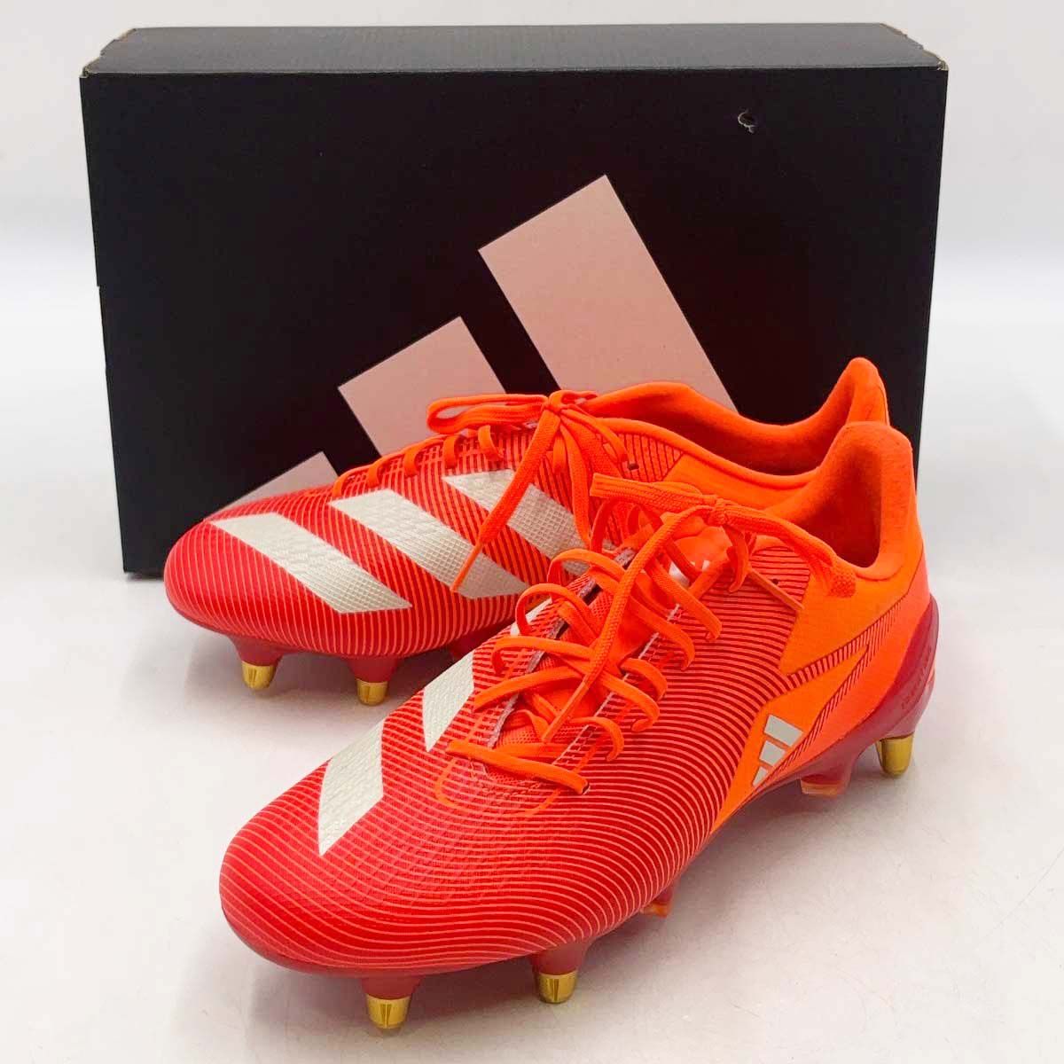 【未使用】アディダス Adizero RS-15Pro SG ラグビー用スパイク 25.5cm ルシッドレッド IH2759 ADIDAS