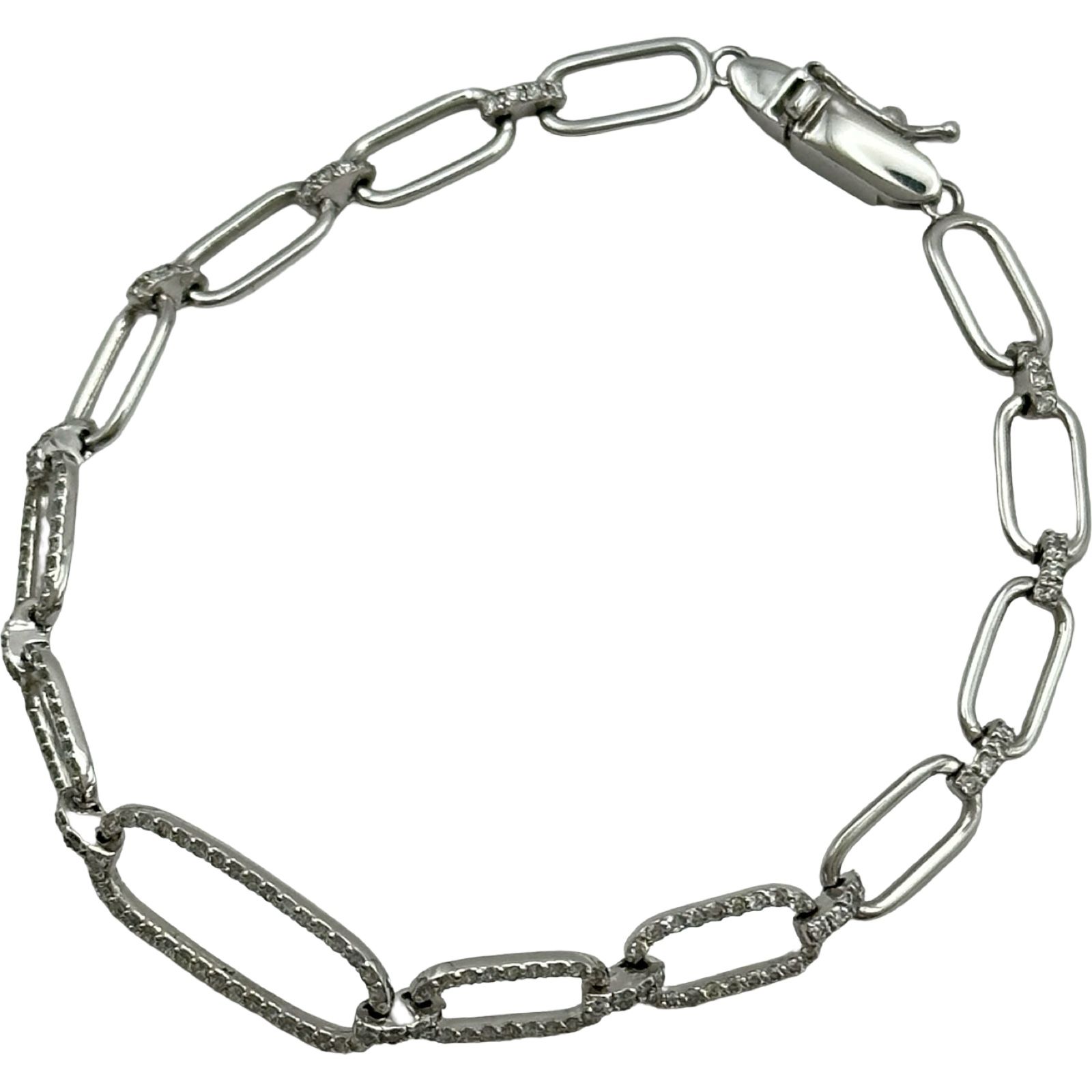 ダイヤブレスレット プラチナ Pt900/Pt850 ダイヤモンド ジュエリー 127,500円