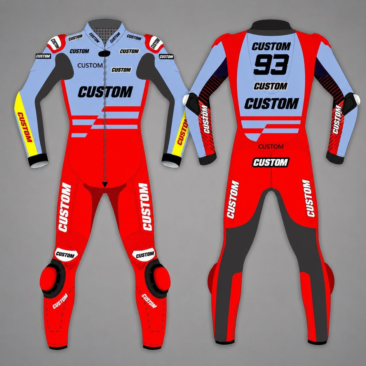 マルク・マルケス MOTOGP 2024年モデル　レーシングレザースーツ　本革 レプリカ オーダーメイド ロゴ・デザイン変更無料 サイズ各種 送料無料 ★発送予定日: 8月30日