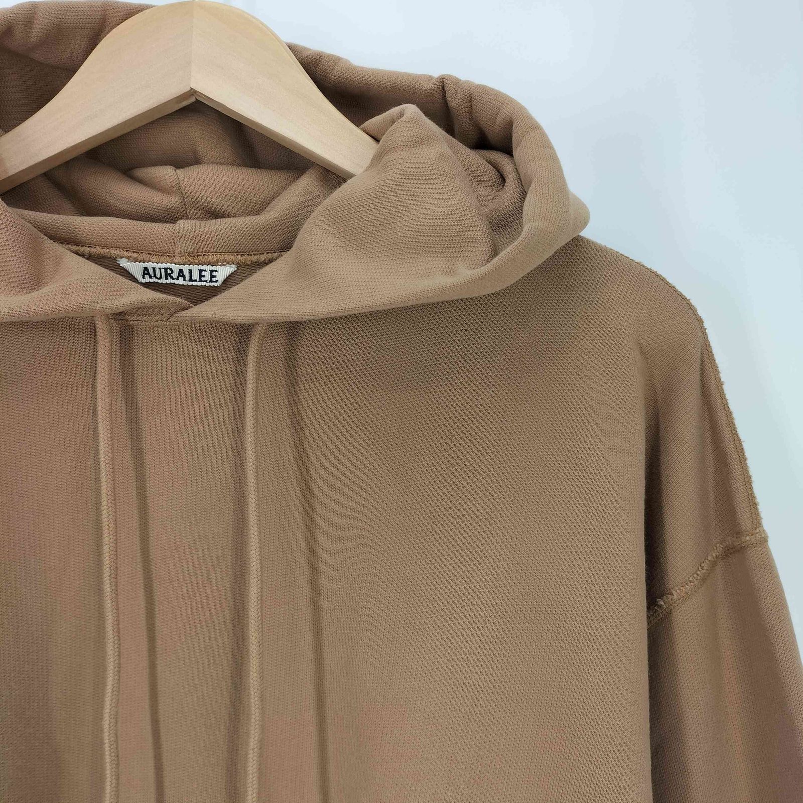 AURALEEプルオーバーパーカー A9AP01BS ベージュ サイズ4. オーラリー AURALEE Super Soft Heavy Sweat Parka メンズ JPN：4