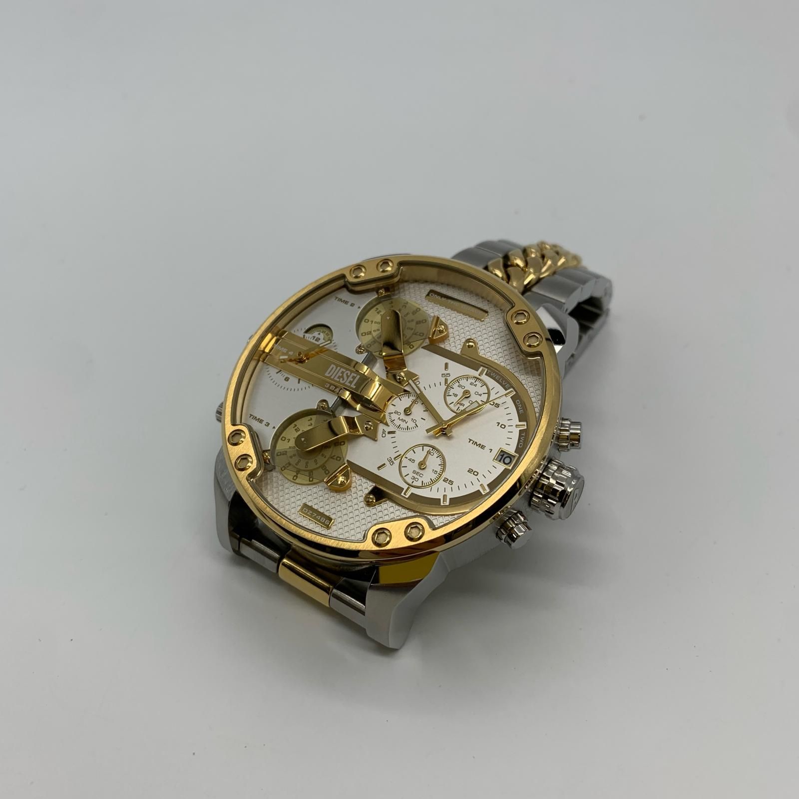 【姫路東店】 中古 DIESEL | ディーゼル 腕時計 MR. DADDY 2 DZ7486 アナログクォーツ ゴールド 【131】