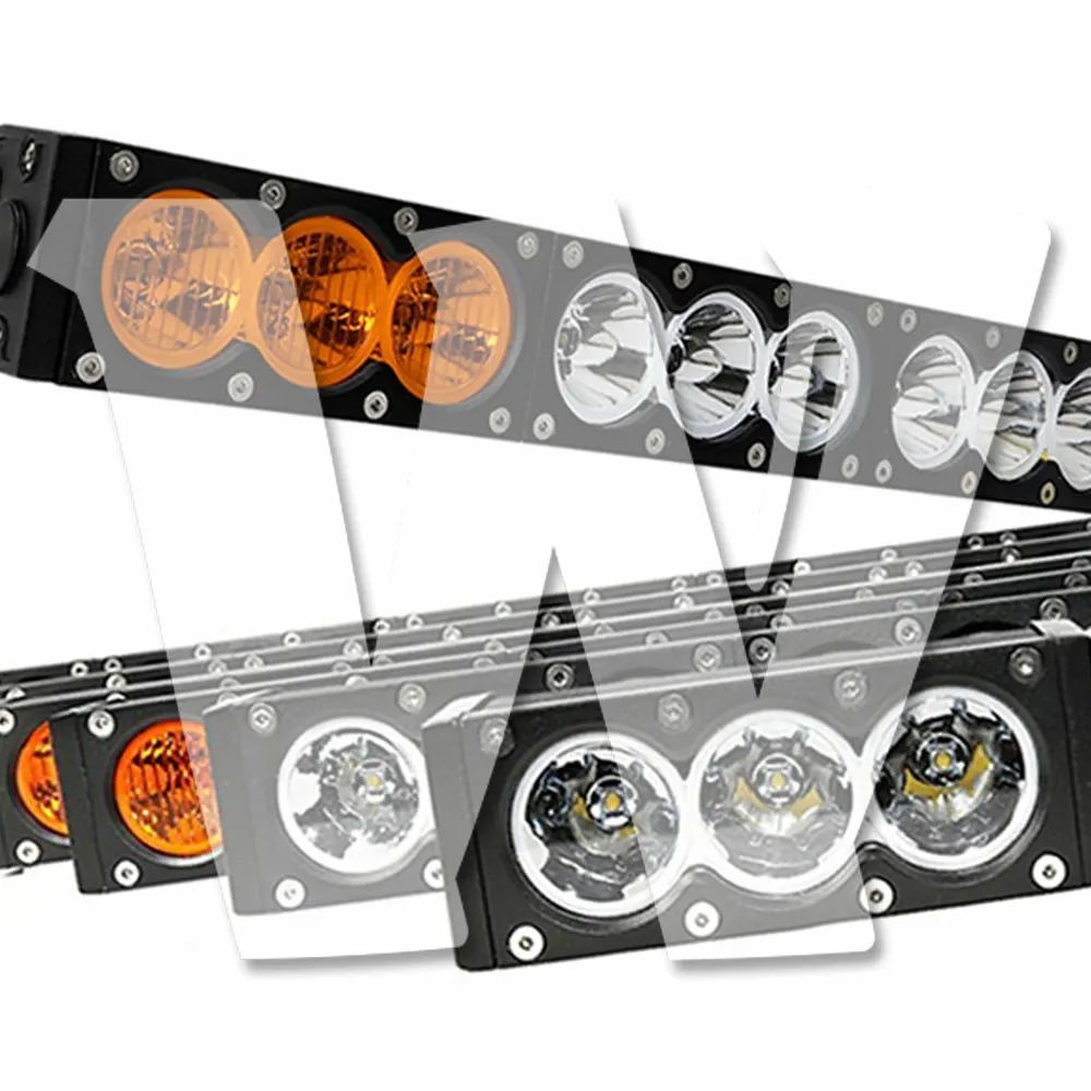 LED ワークライト 作業灯 90W 3000LM CREEチップ搭載 ホワイト/アンバー スッポトライト/フラッドライト 12V/24V兼用 前照灯 投光器 防水 防塵 防震 ジープ SUV 大型車 トラック ランクル 除雪車 漁船 トラクター 漁業用 農業