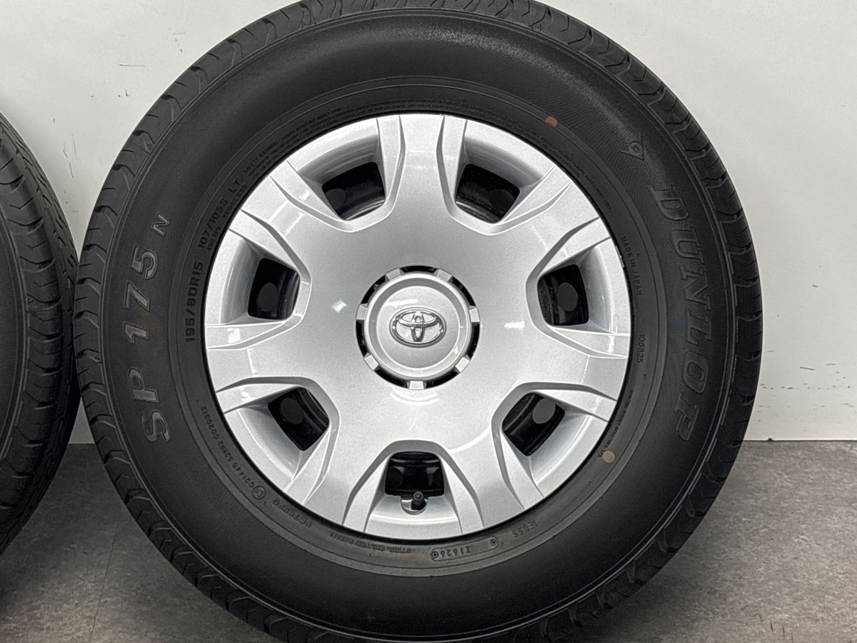 2026年製 バリ溝 美品】トヨタ 200 ハイエース 純正 15in 6J +35