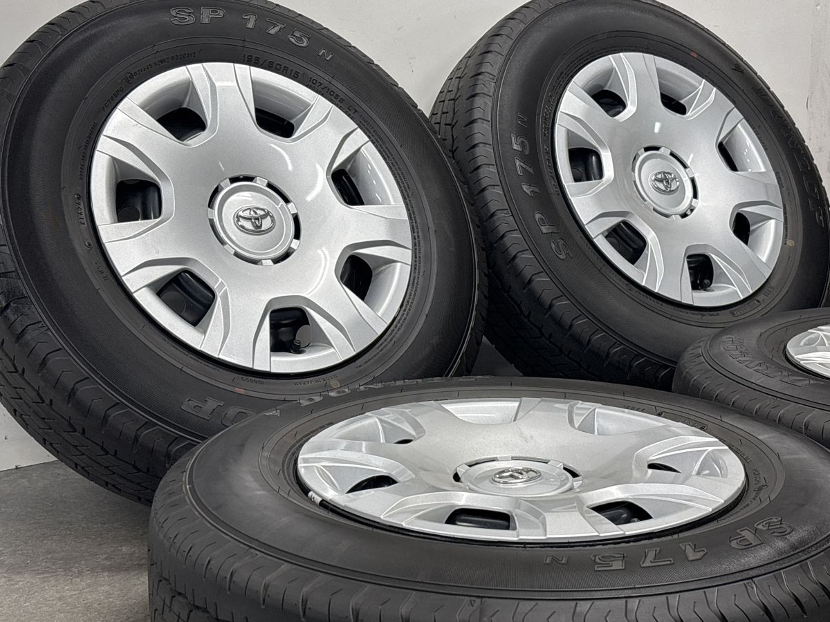2026年製 バリ溝 美品】トヨタ 200 ハイエース 純正 15in 6J +35