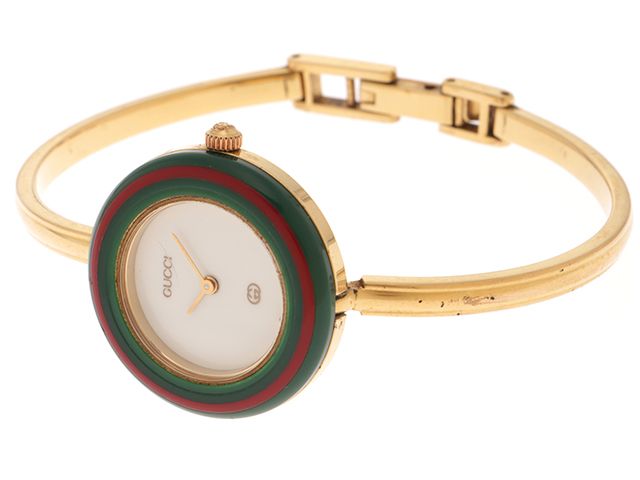 GUCCI グッチ チェンジベゼル バングルウォッチ GP/プラスチック