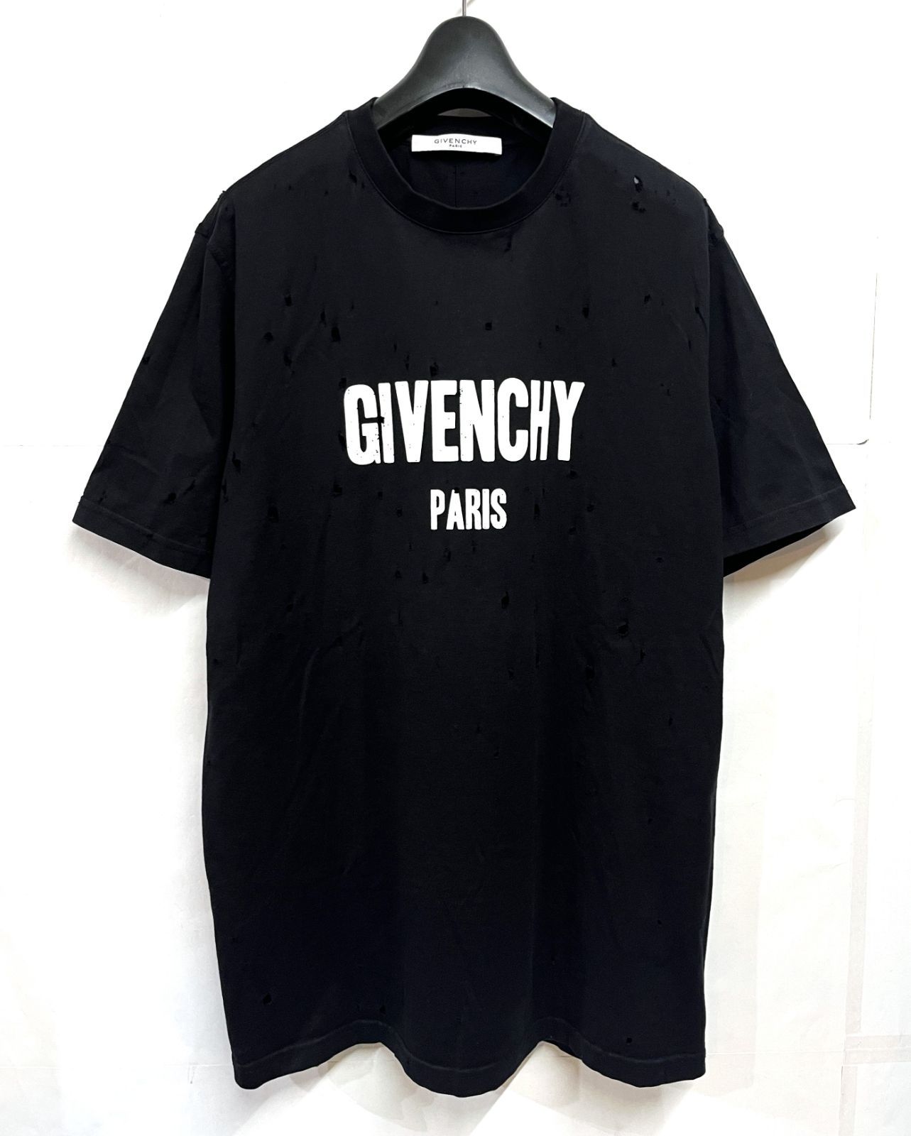 GIVENCHY｜ジバンシィ デストロイ加工 ロゴ 半袖Tシャツ Tee 【公式通販】