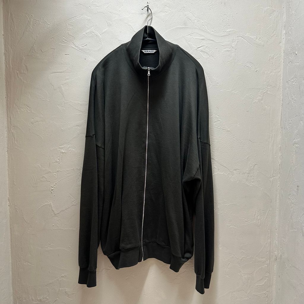 AURALEE オーラリー 25AW SUPER HIGHGAUGE SWEAT ZIP BLOUSON ブルゾン A25AB01CU ブラウン size:5【代官山B07】