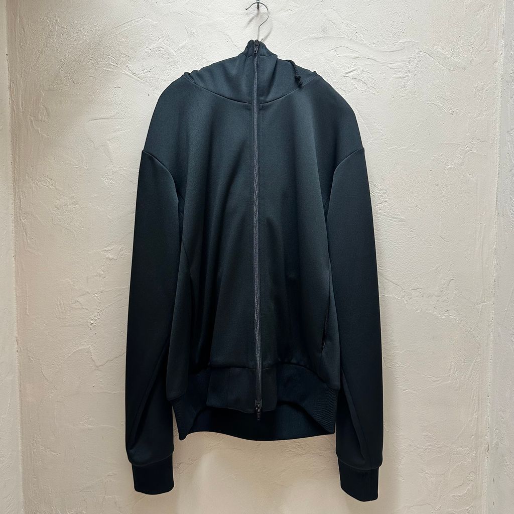 Ground Y グランドワイ 25SS POLYESTER SMOOTH HOODED TRACK JACKET ジャケット GP-J24-900 ブラック size:4【代官山B07】