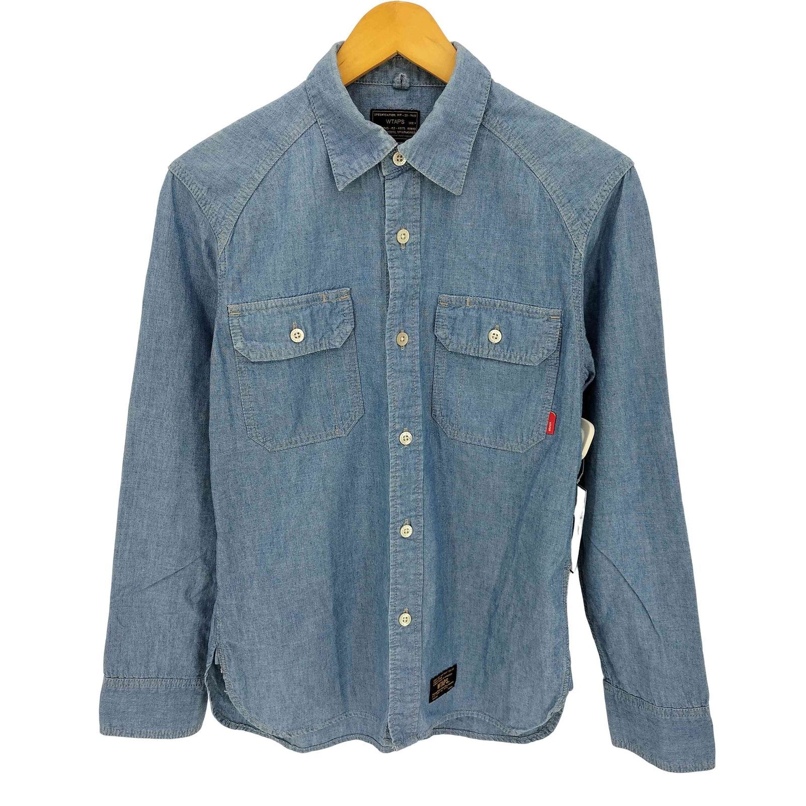 WTAPS ダブルタップス CELL LS シャンブレーシャツ ブルー L ダブルタップス WTAPS CELL LS CHAMBRAY セル シャンブレー シャツ