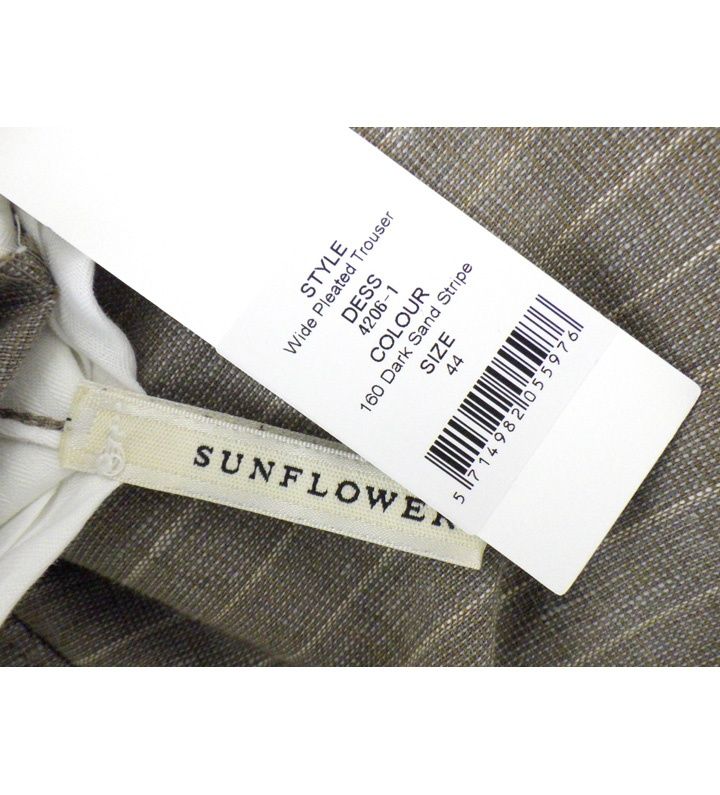 サンフラワー SUNFLOWER 【 4206 1 】 リネン混 ストライプ スラックス パンツ 51834 サンフラワー SUNFLOWER 【 4206 1 】 リネン混 ストライプ スラックス