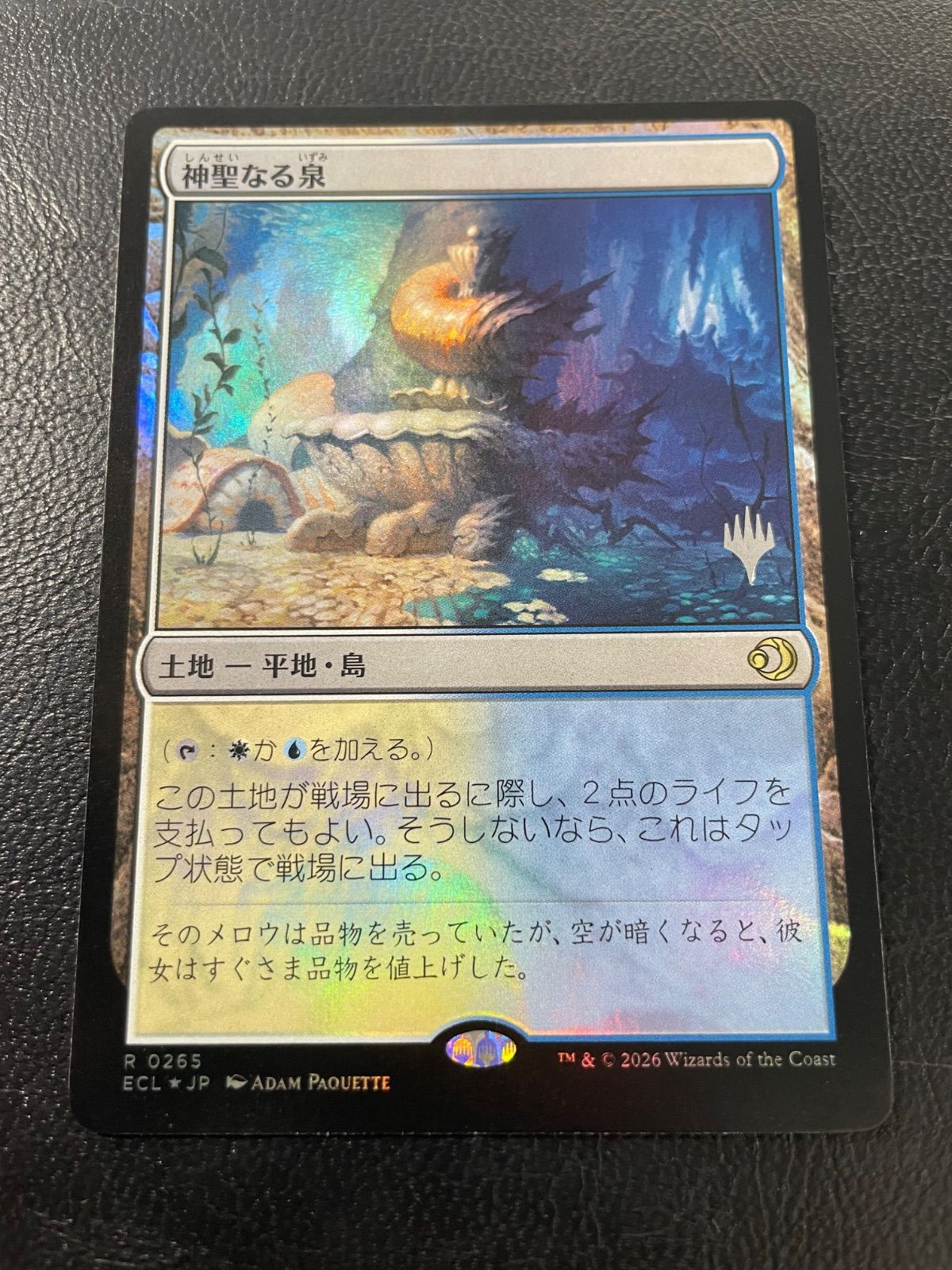 MTG・土地】神聖なる泉（プロモスタンプFOIL）イ - メルカリ