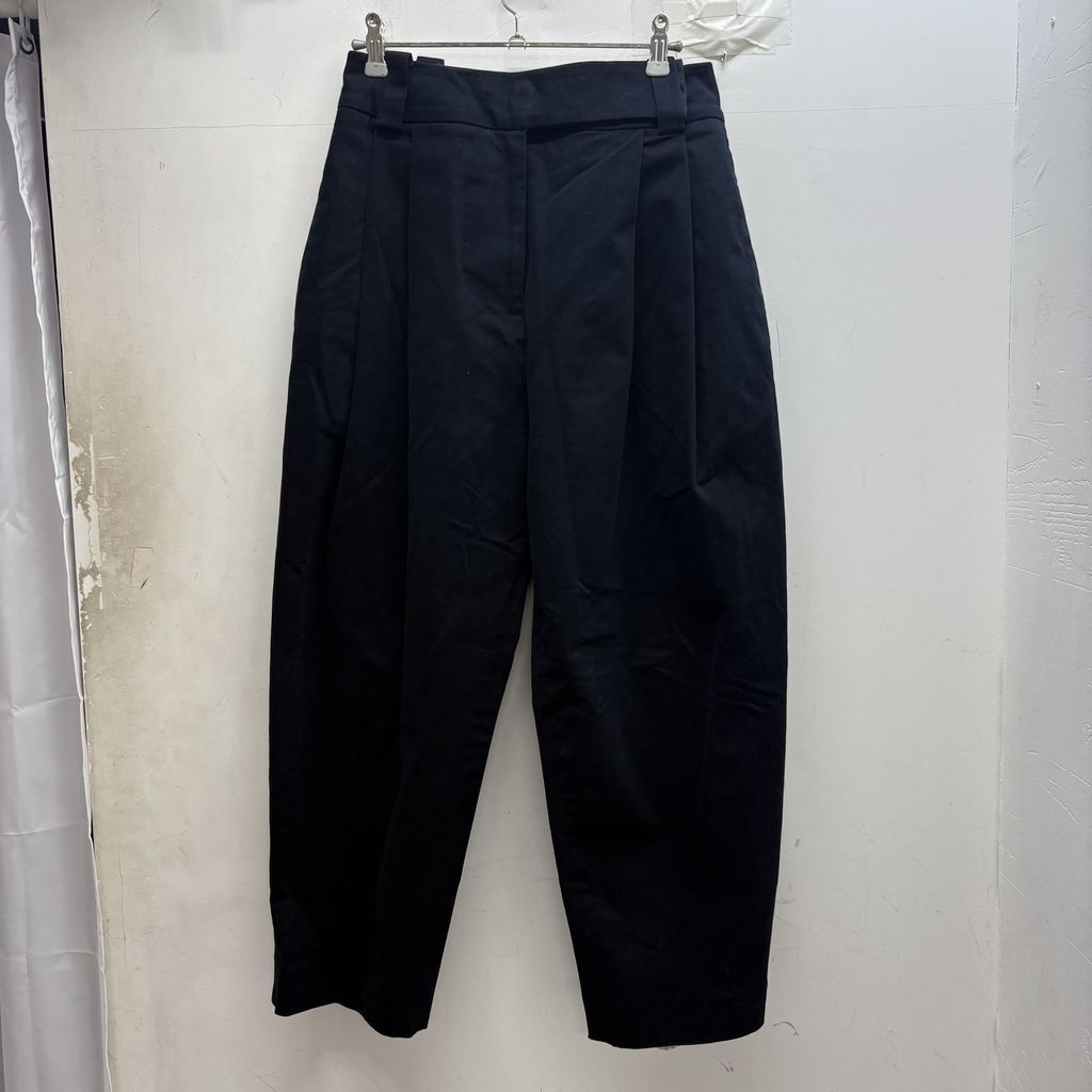 STUDIO NICHOLSON スタジオニコルソン PEACHED TWILL PANTS ワイドパンツ ネイビー size:1【中目黒B07】 10,570円