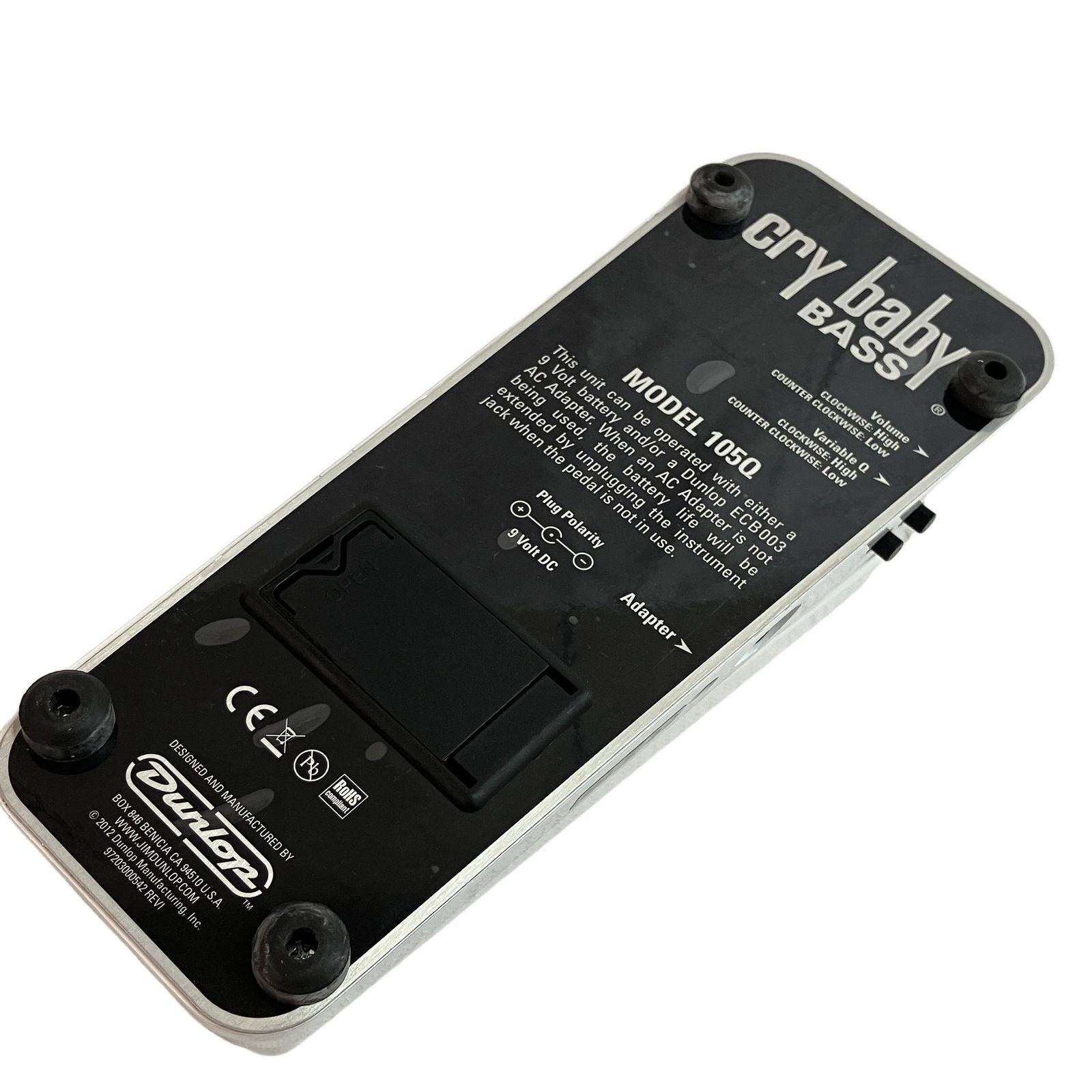 Jim Dunlop 105Q CRY BABY BASS WAH ベース用 ワウペダル クライ