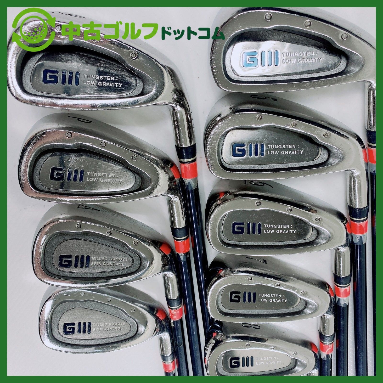 【中古】グローブライド(ダイワ) GIII 4-9.P.A.S 9本セット アイアン セット