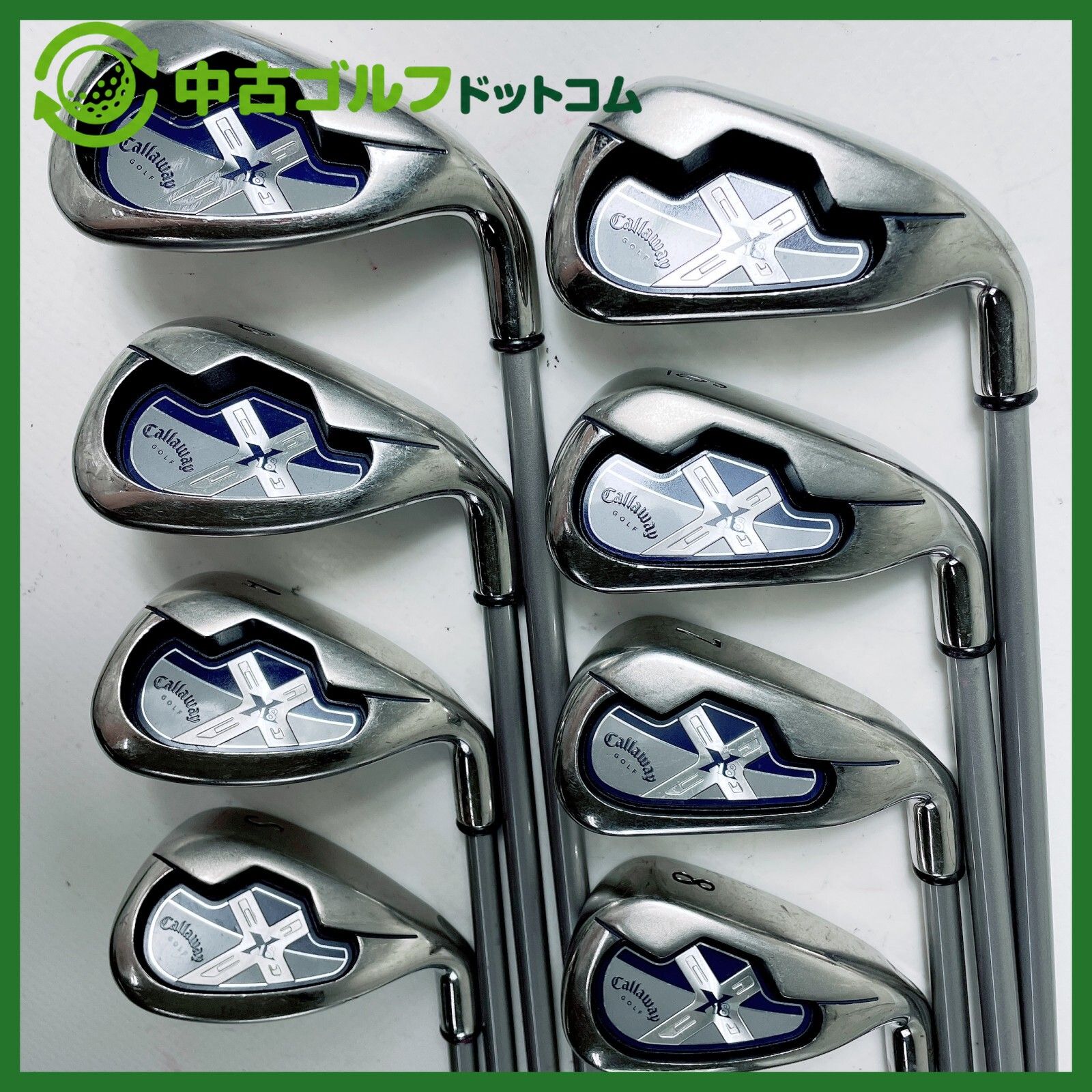 【中古】キャロウェイ X-18 5-9I/PW/AW/SW 8本セット アイアン セット/レディース【L】