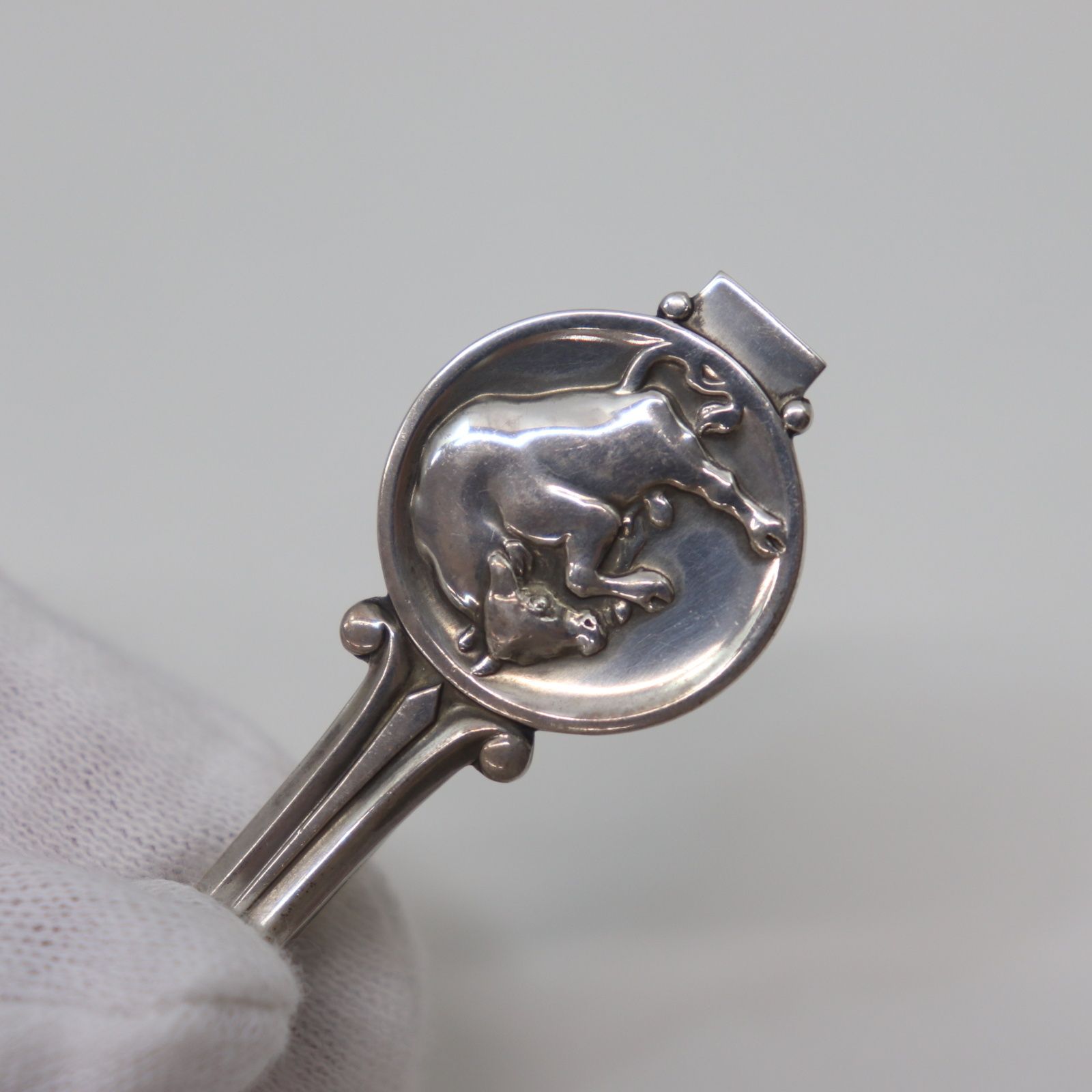 ITVQD87H2FWV Georg Jensen ジョージジェンセン タイピン SV925 牛