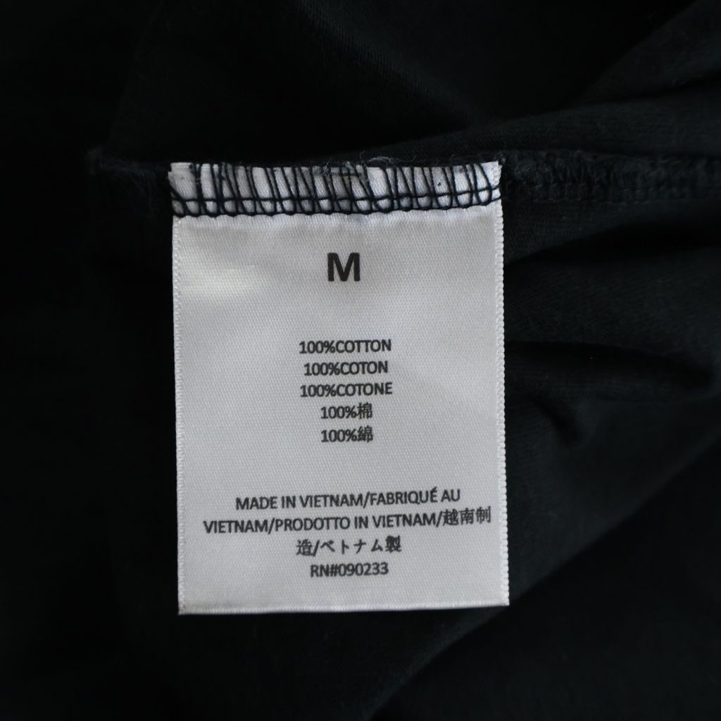 FEAR OF GOD ESSENTIALS (フィアオブゴッド エッセンシャルズ) Felt Logo Mockneck L/S T-Shirts フェルトロゴモックネックロングスリーブTシャツ モックネック長袖Tシャツ ブラック