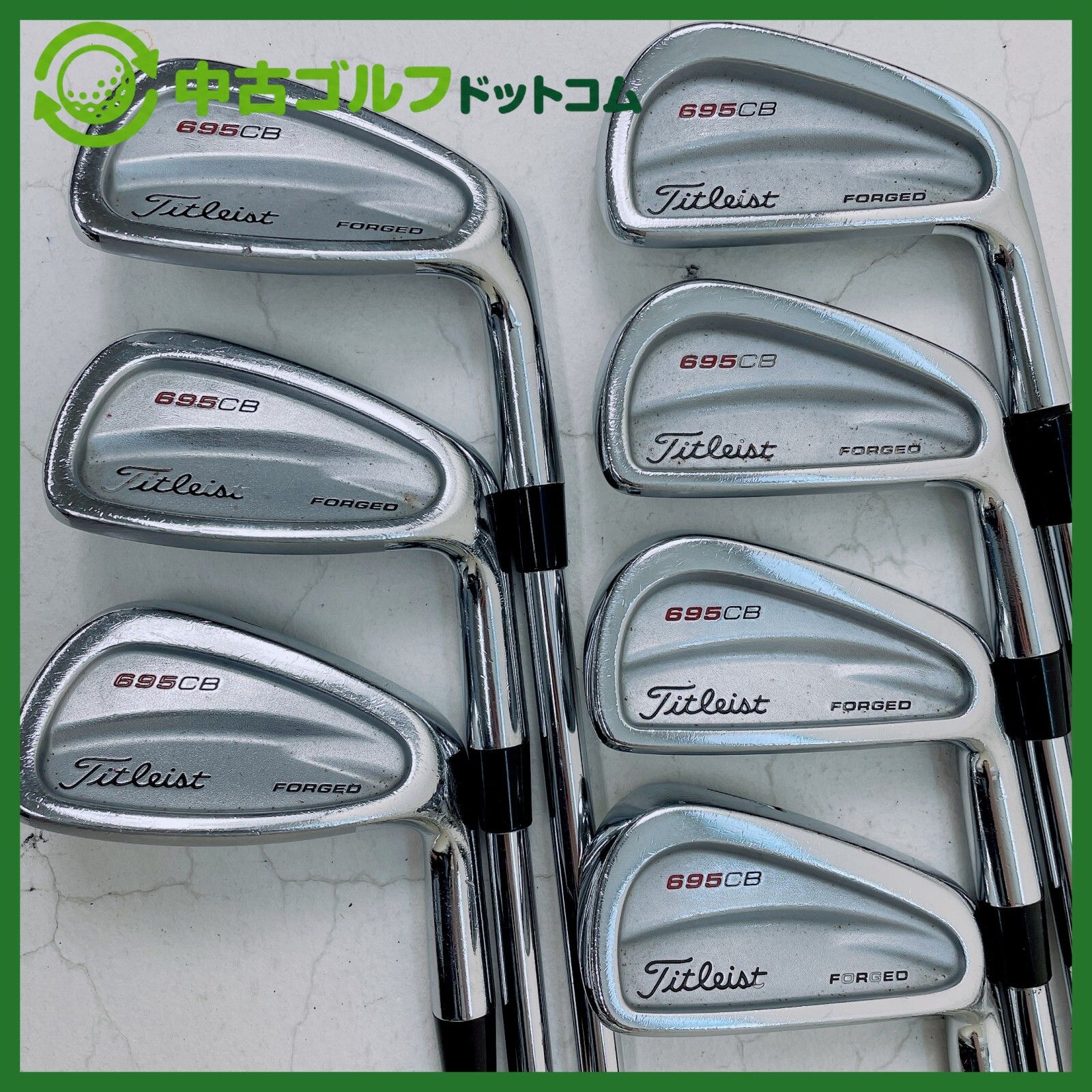 【中古】タイトリスト 695CB FORGED 4-9.P 7本　アイアン セット 【フレックス表記無】
