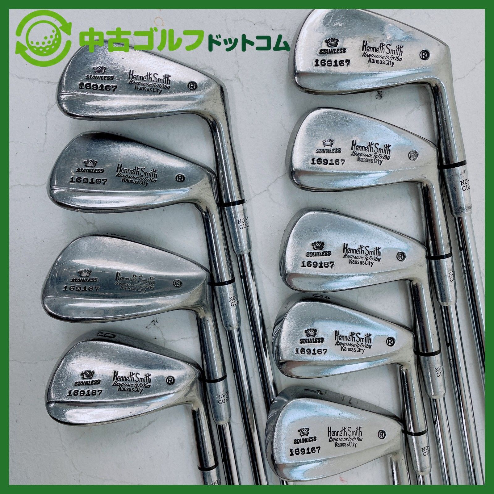 【中古】ケネス・スミス　アイアンクラブ 3-9.19.99 9本セット アイアン セット (純正シャフト)