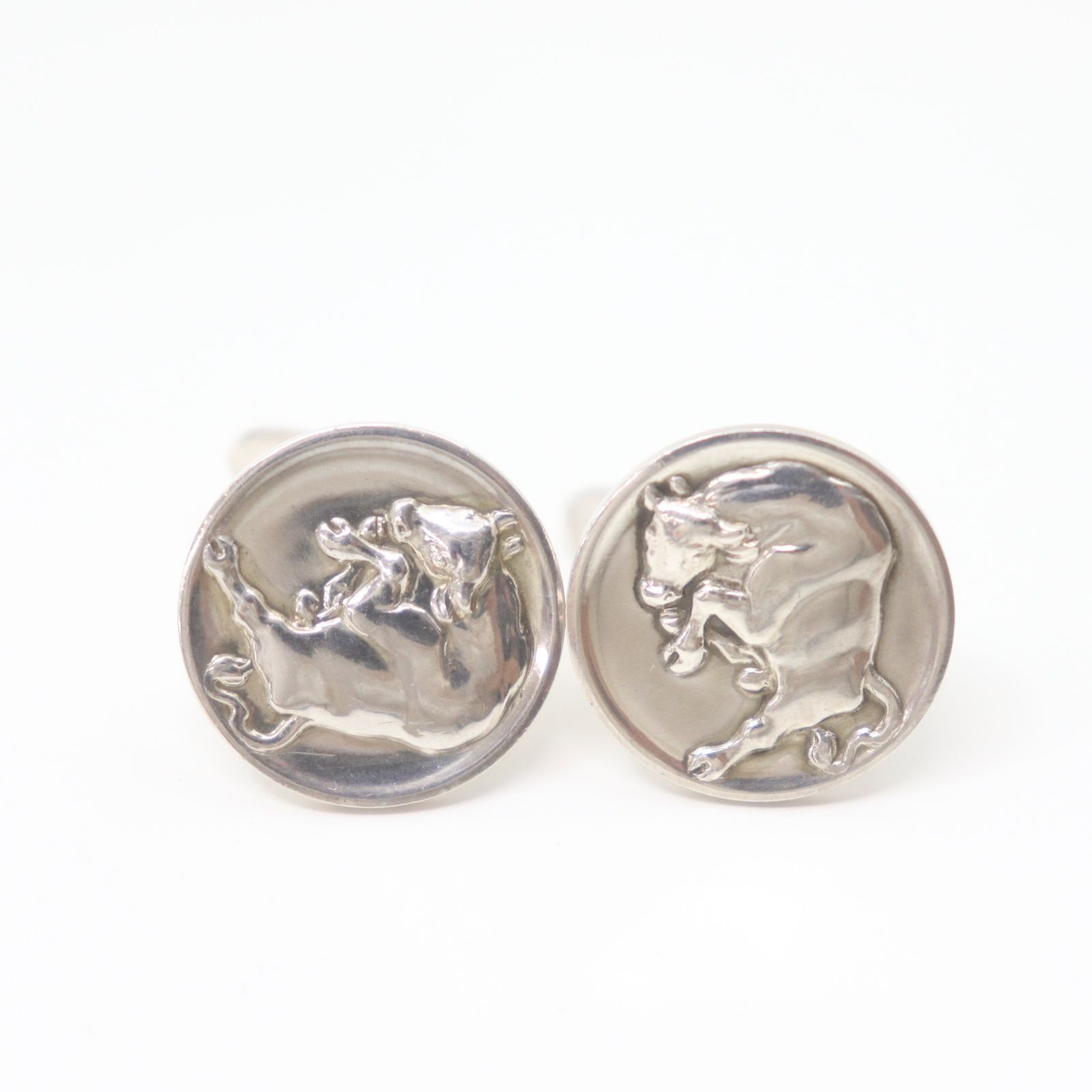ITW6IVHO2ZE1 Georg Jensen ジョージジェンセン カフスボタン SV925 牛