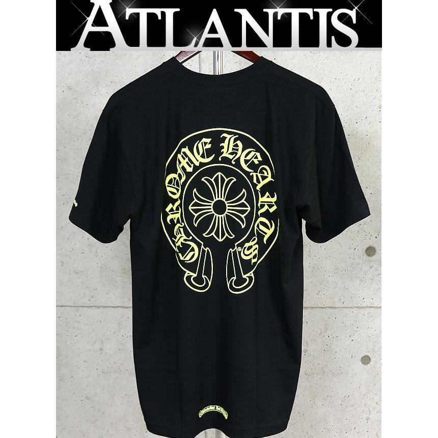 美品 銀座店購入 クロムハーツ ホースシューTシャツ ブラック サイズXL CHROME HEARTS 銀座店 クロムハーツ 新品 CH T-SHRT ホースシュー