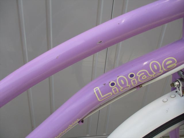 F287☆整備済み☆完成車発送☆中古子ども自転車【22インチ パープル 