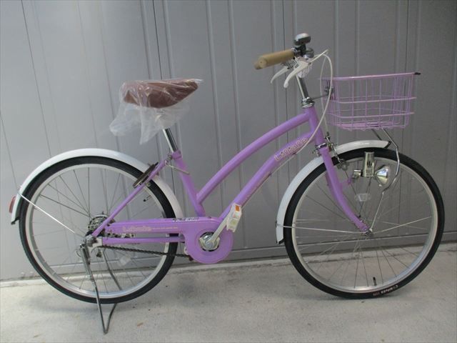 F287☆整備済み☆完成車発送☆中古子ども自転車【22インチ パープル 