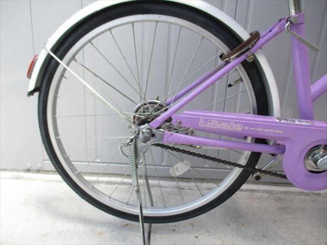 F287☆整備済み☆完成車発送☆中古子ども自転車【22インチ パープル 