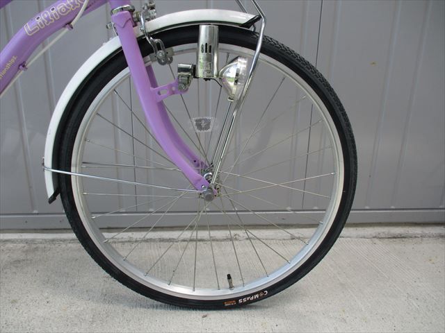 F287☆整備済み☆完成車発送☆中古子ども自転車【22インチ パープル 