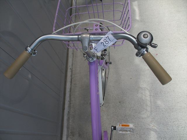 F287☆整備済み☆完成車発送☆中古子ども自転車【22インチ パープル 