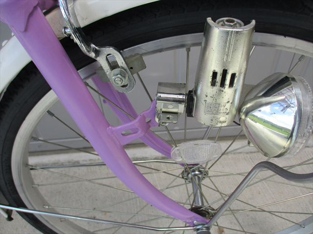 F287☆整備済み☆完成車発送☆中古子ども自転車【22インチ パープル 