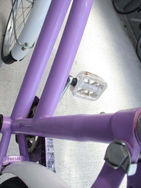 F287☆整備済み☆完成車発送☆中古子ども自転車【22インチ パープル 
