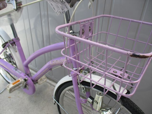 F287☆整備済み☆完成車発送☆中古子ども自転車【22インチ パープル 