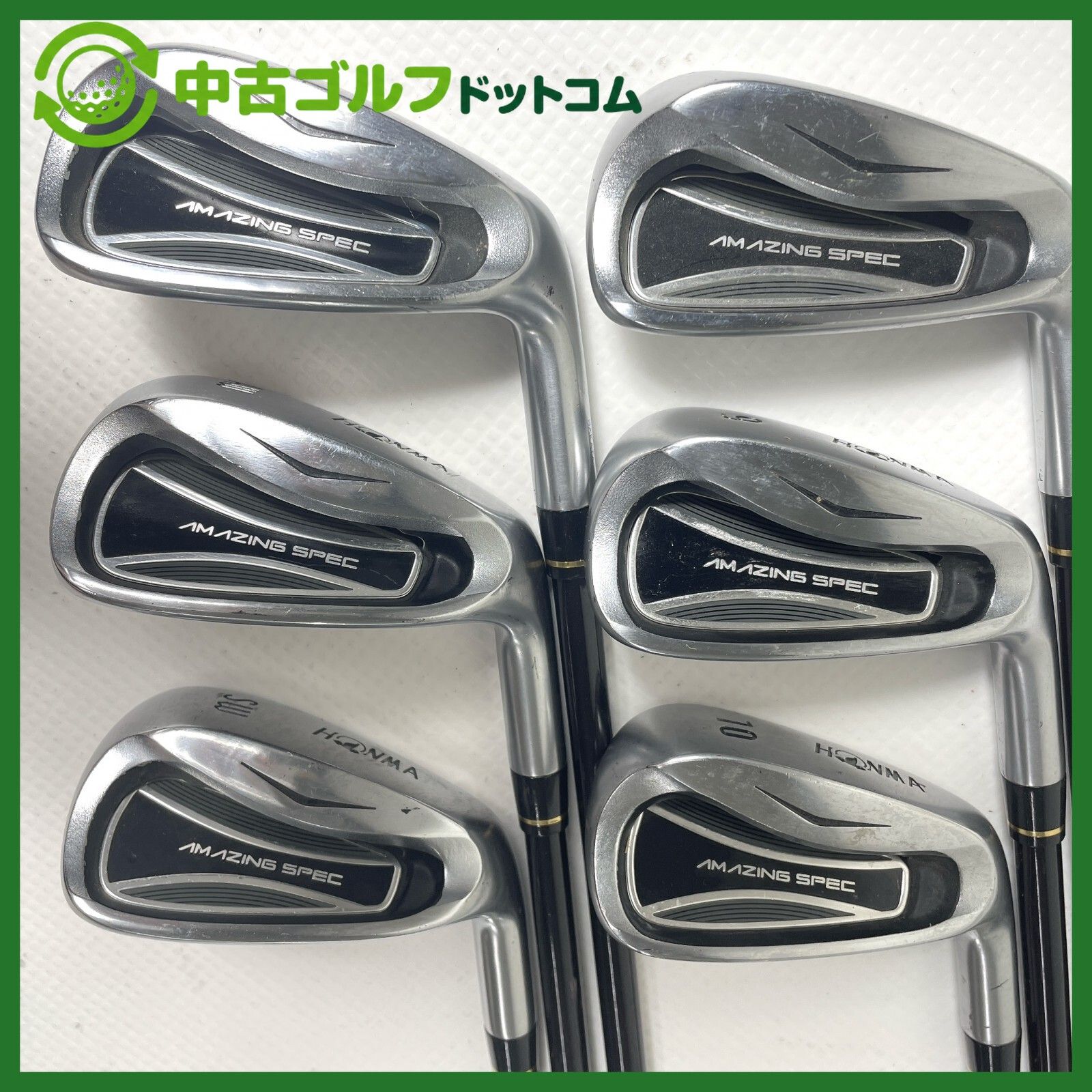 【中古】ホンマ アメージングスペック 8-11I/AW/SW 6本セット アイアン セット【R】