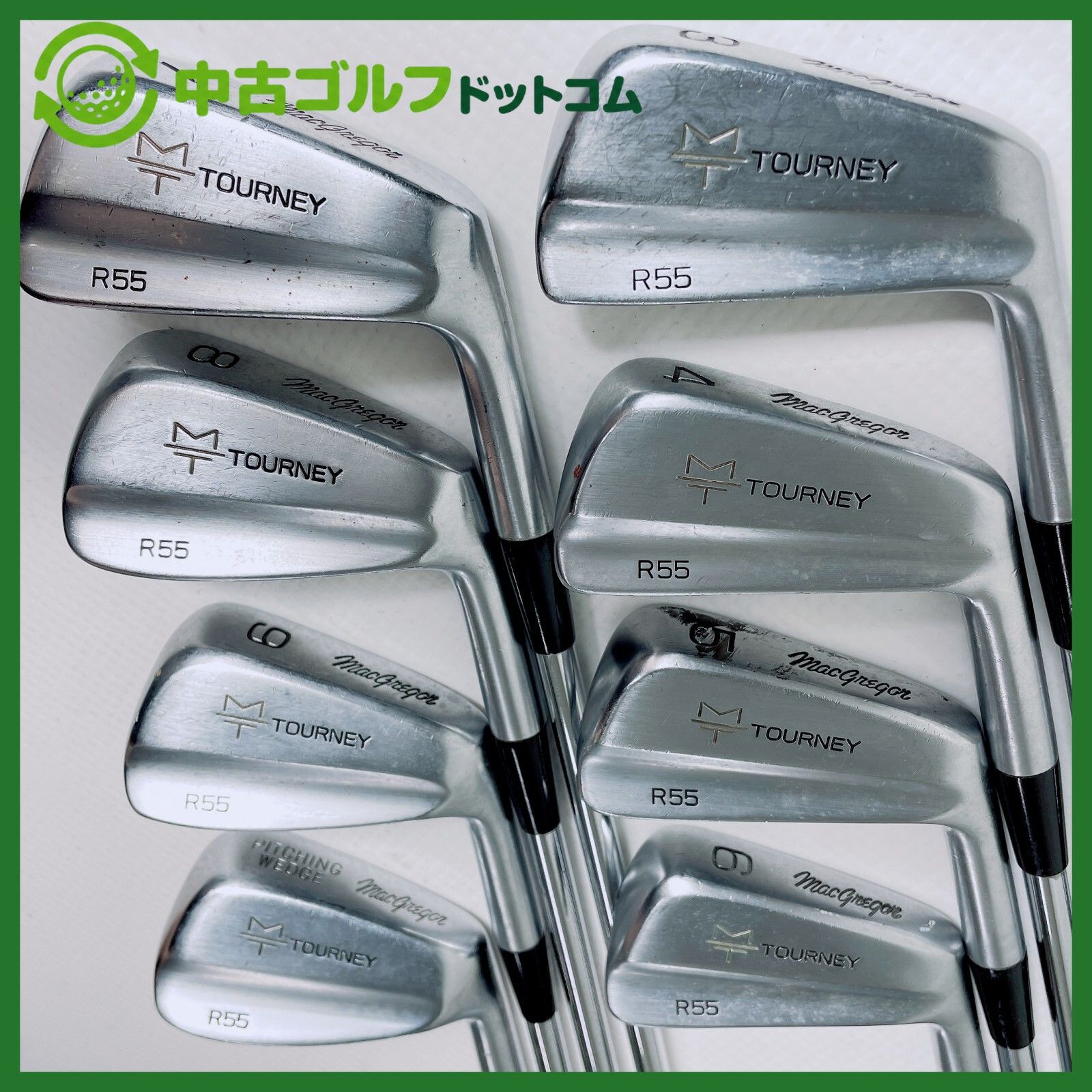 【中古】MACGREGOR　TOURNEY R55 3-9I/PW 8本セット アイアン セット【表記無　不明】