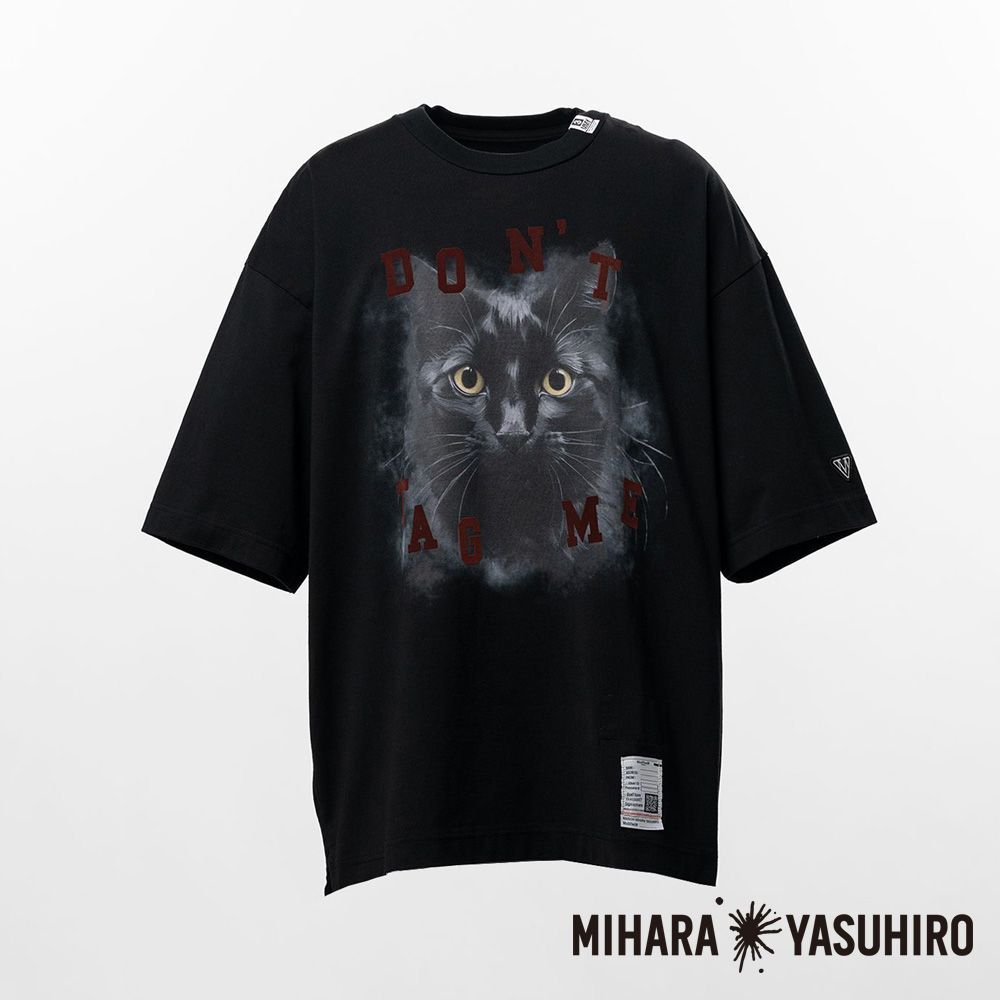 【Maison MIHARA YASUHIRO/メゾン ミハラヤスヒロ】Cat Printed T-shirt - BLACK / キャット プリント Tシャツ / J17TS823【送料無料】