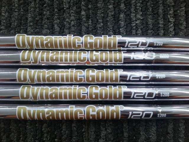 中古 シャフト トゥルーテンパー Dynamic Gold 120（S200）5本セット（6-9.P)/S200/0[3355]■博多
