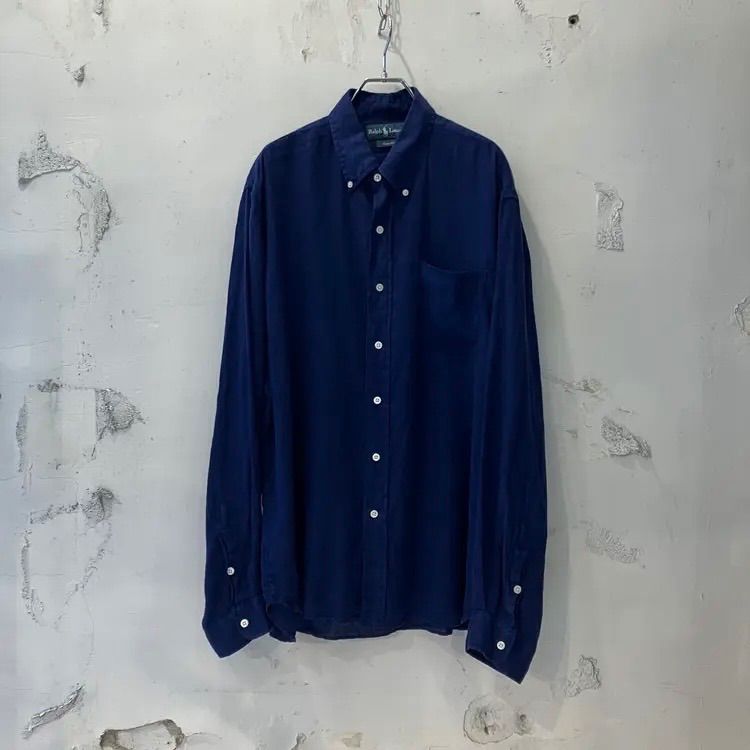 Ralph Lauren / ラルフローレン カスタムフィット リネンシャツ XL