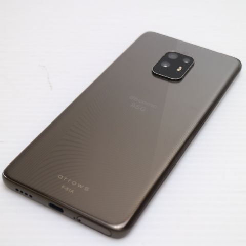 美品 F-51A arrows 5G チタニウムシルバー スマホ 白ロム 土日祝発送OK