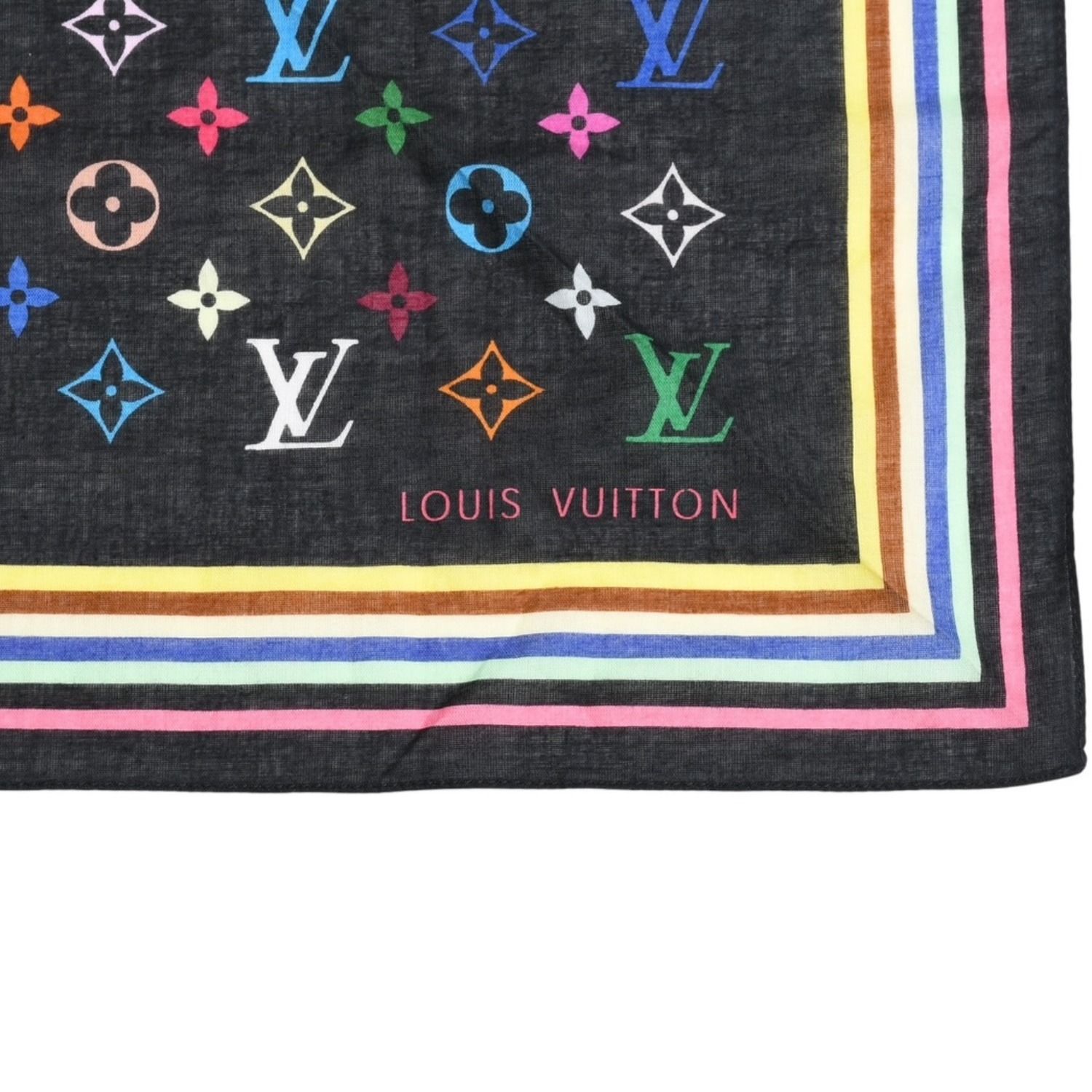 LOUIS VUITTON ルイヴィトン ハンカチ スカーフ マルチカラー アイラブ