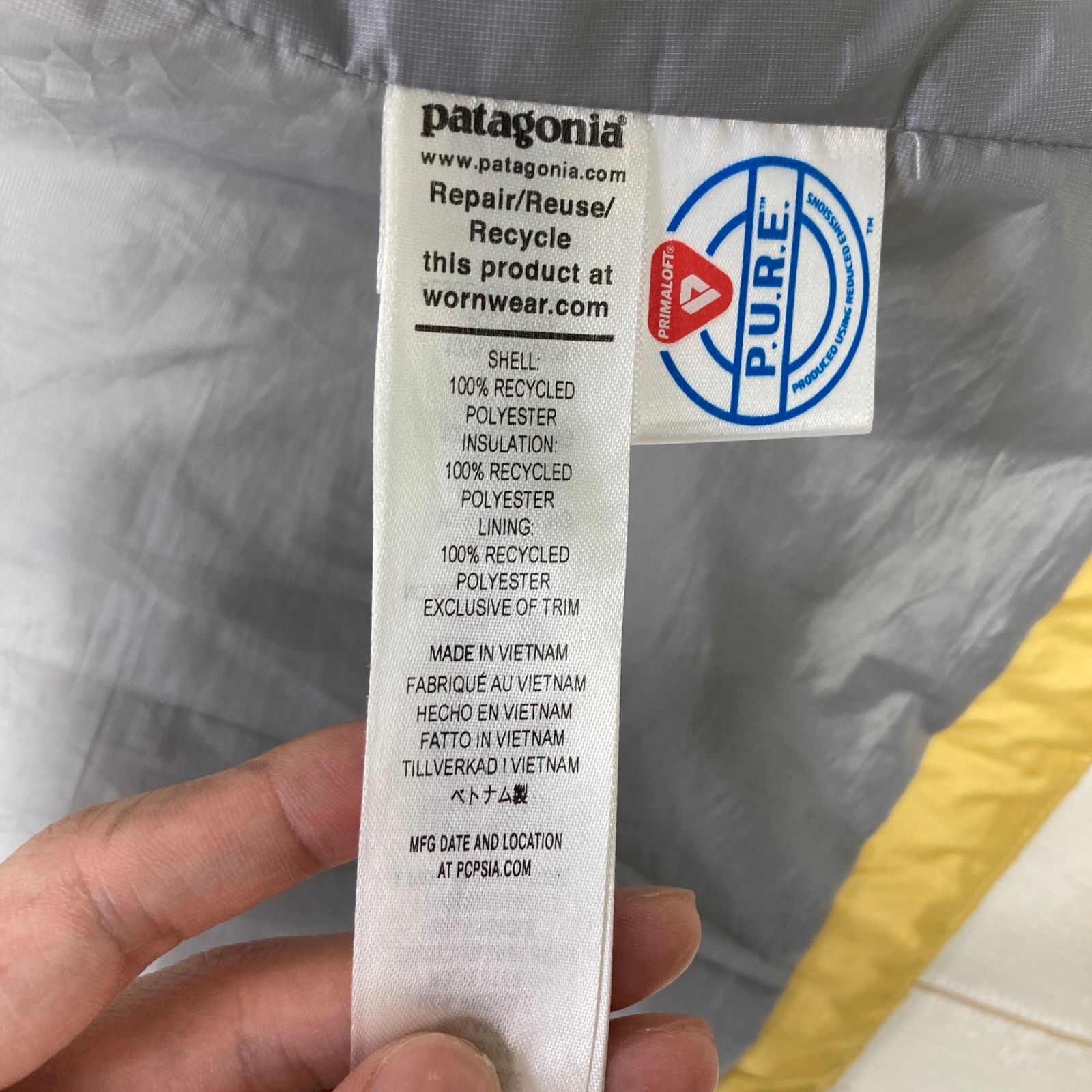 📦️Men's XS イエロー系 2023 Patagonia ( パタゴニア ) ナノパフ