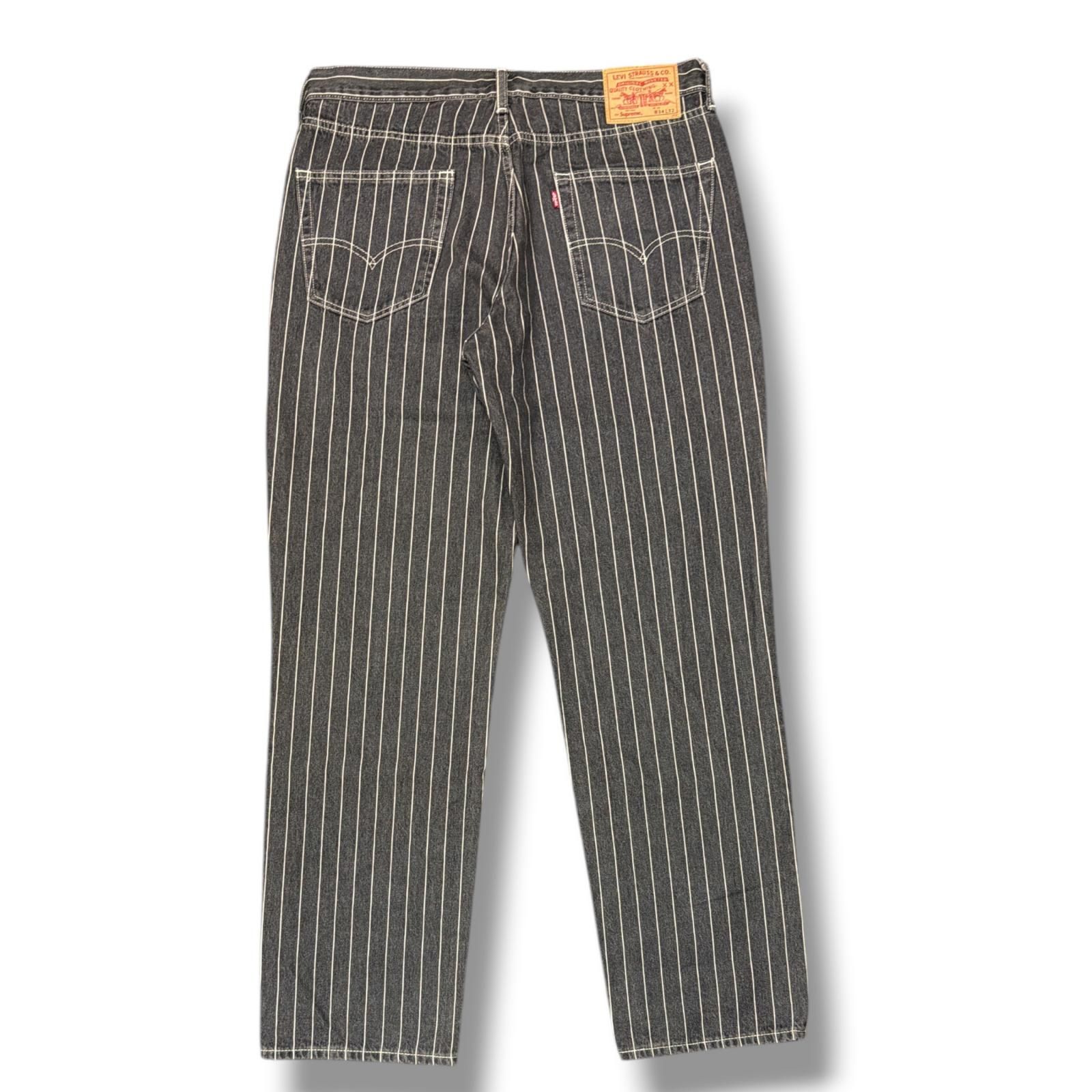 パンツ 18ss Supreme Levi's Pinstripe 550 Jeans 国内正規 Supreme × Levi's 18SS Pinstripe 550 Jeans ピンストライプ