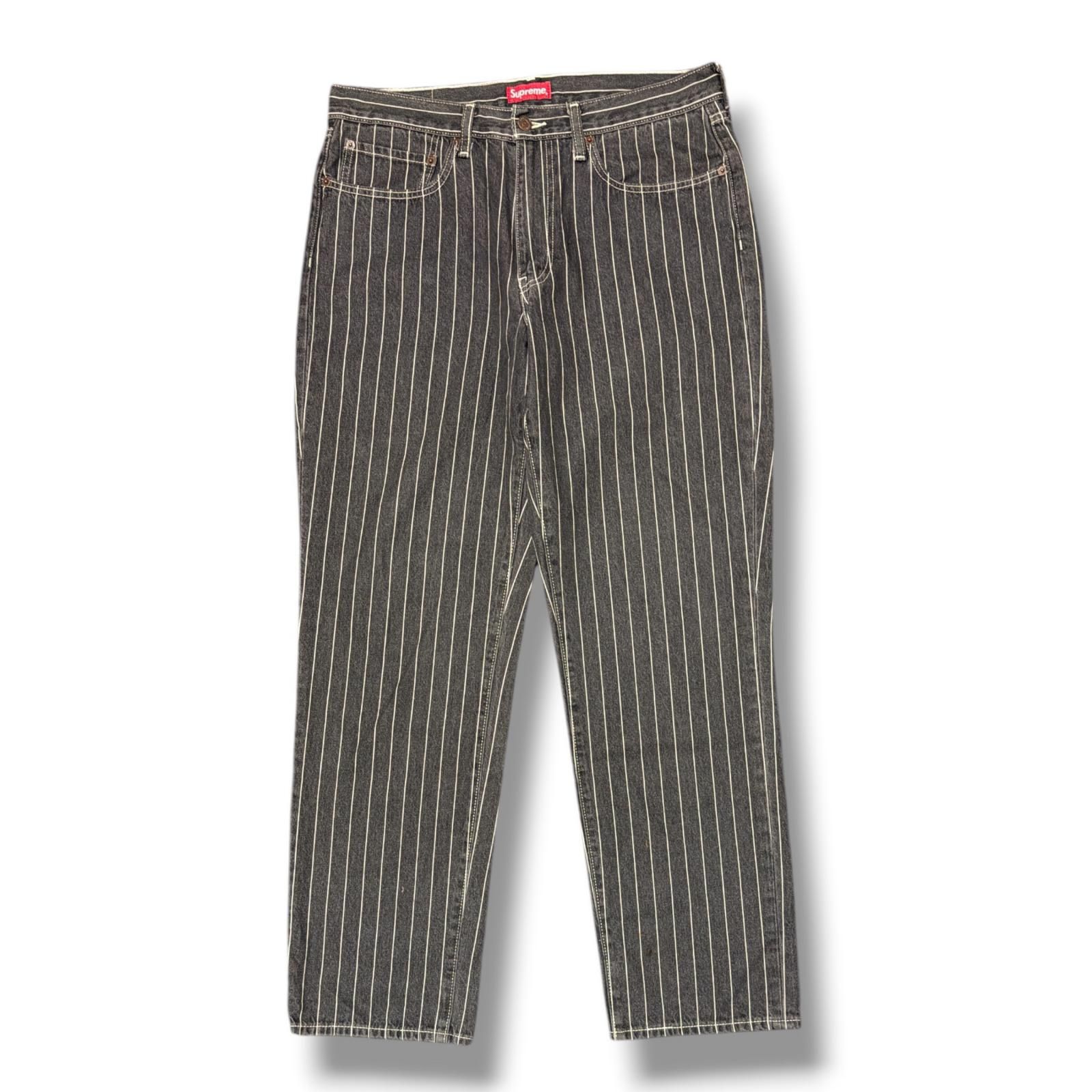国内正規 Supreme × Levi's 18SS Pinstripe 550 Jeans ピンストライプ