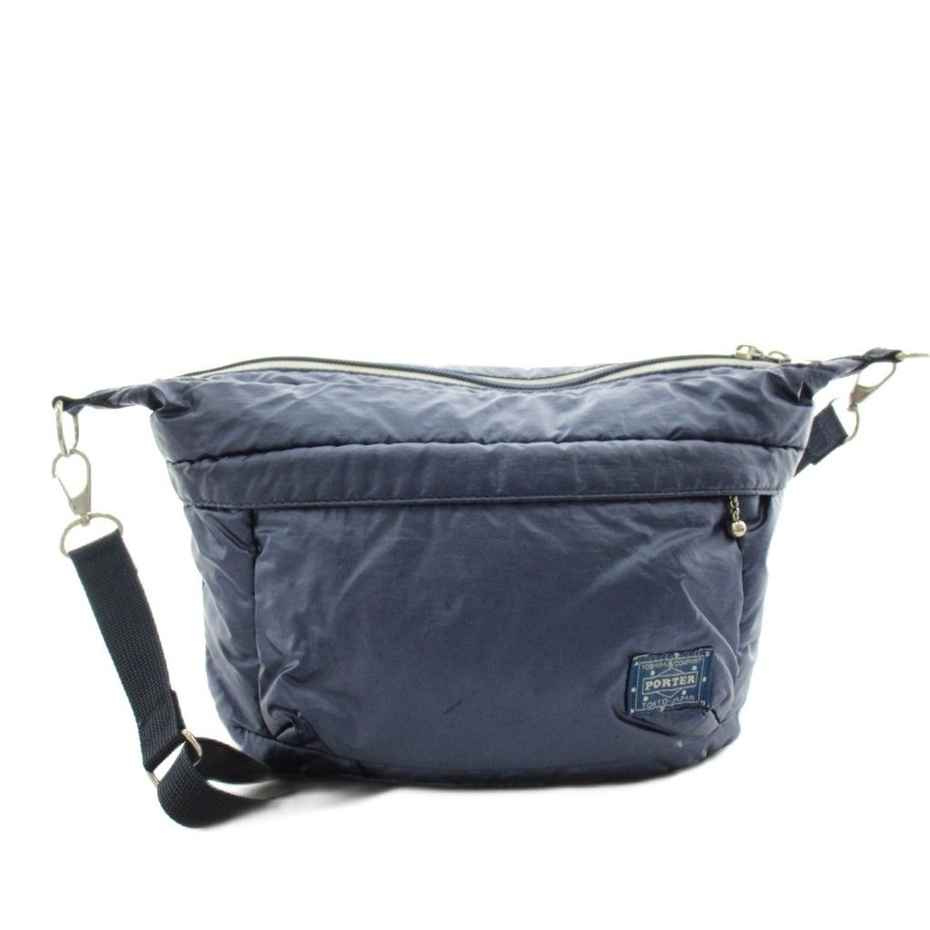 【極美品】PORTER GIRL ボディバッグ ネイビー ポーター PORTER GIRL 吉田カバン ショルダーバッグ ナイロン 紺
