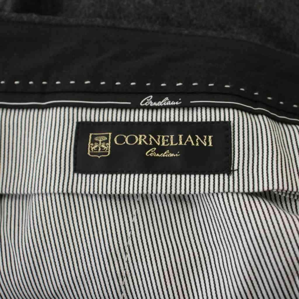 コルネリアーニ Corneliani スラックス パンツ ウール100％ 46 グレー