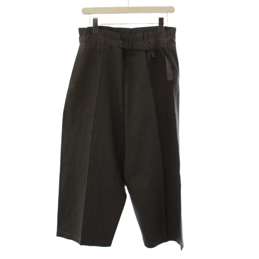 ミーイッセイミヤケ me ISSEY MIYAKE スラックスパンツ ワイドパンツ グレー MI83FF391 /BM10