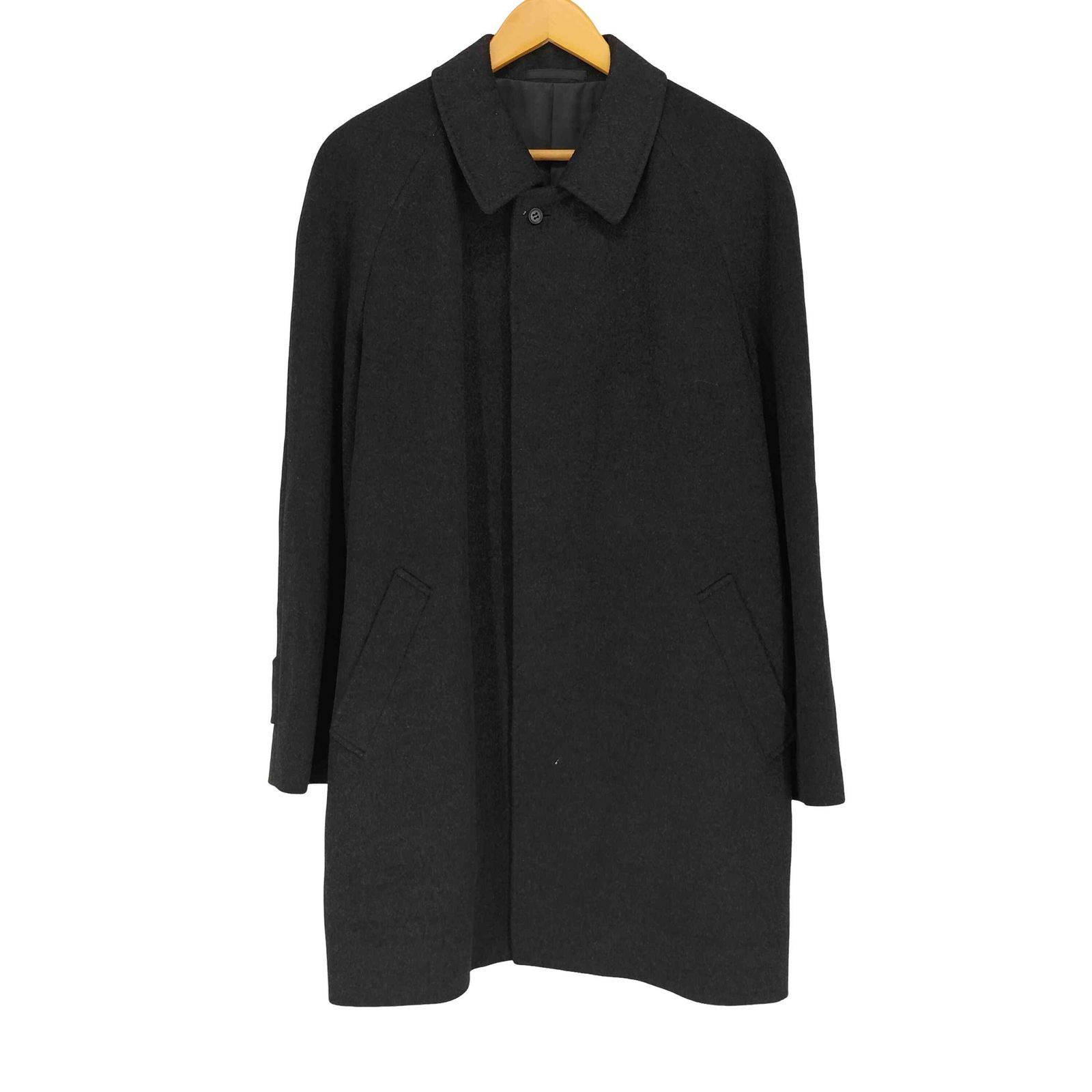 ユーズドフルギ USED古着 {{DOLCIS}} cashmere カシミヤ混 比翼ステンカラーコート メンズ 175