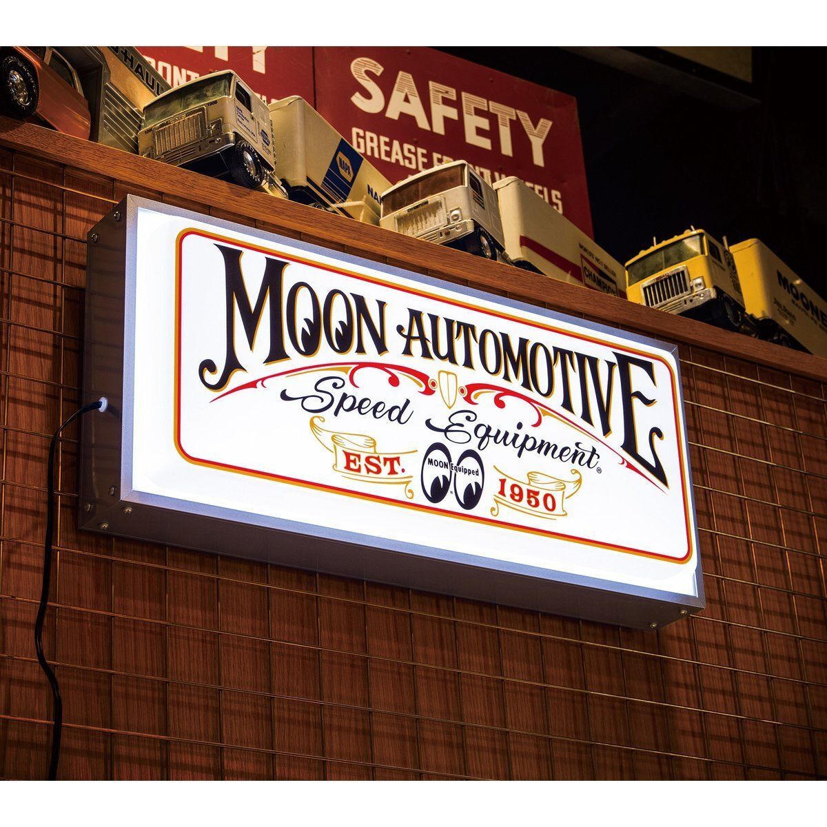 MOONEYES Automotive LED サイン ライト LED看板 電飾 インテリア 間接照明 アメリカン雑貨 ガレージ